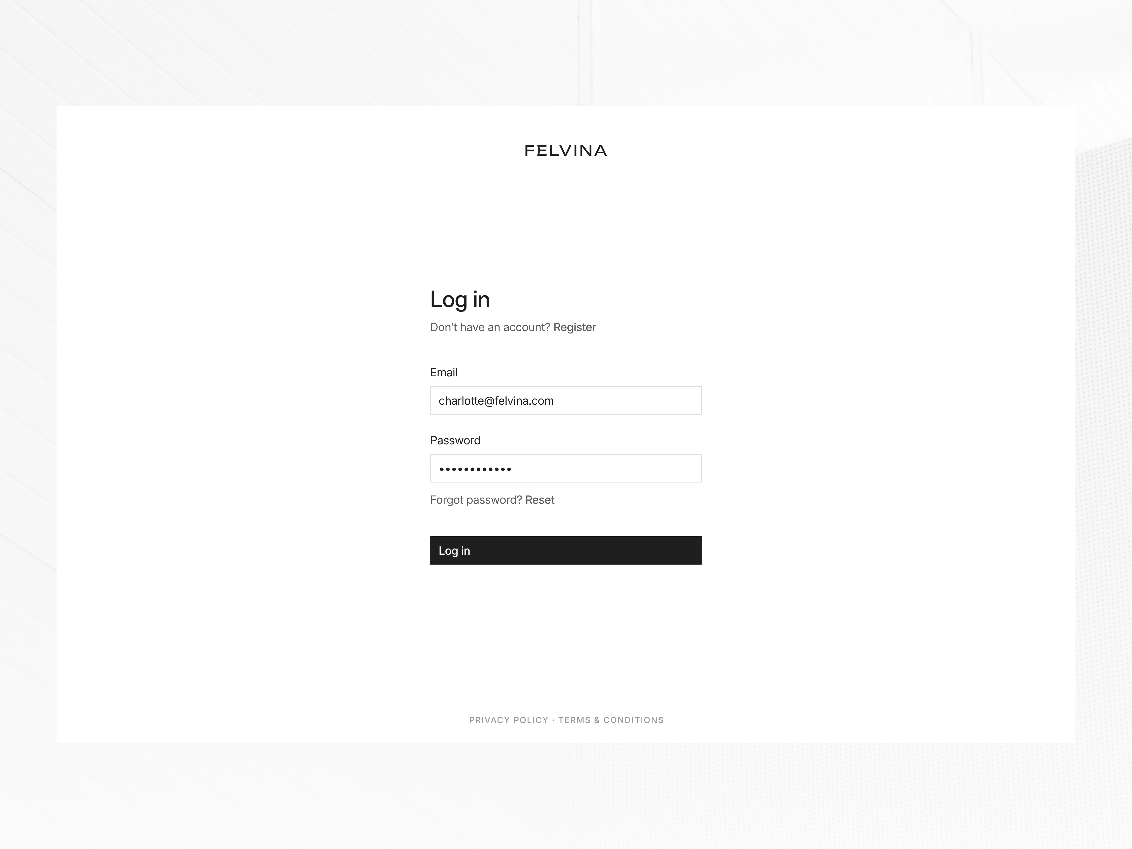 Felvina login