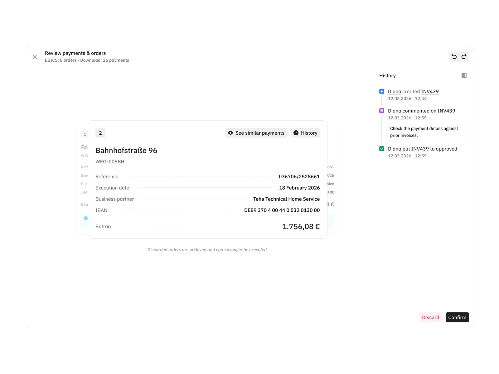 Duplicate payment review
