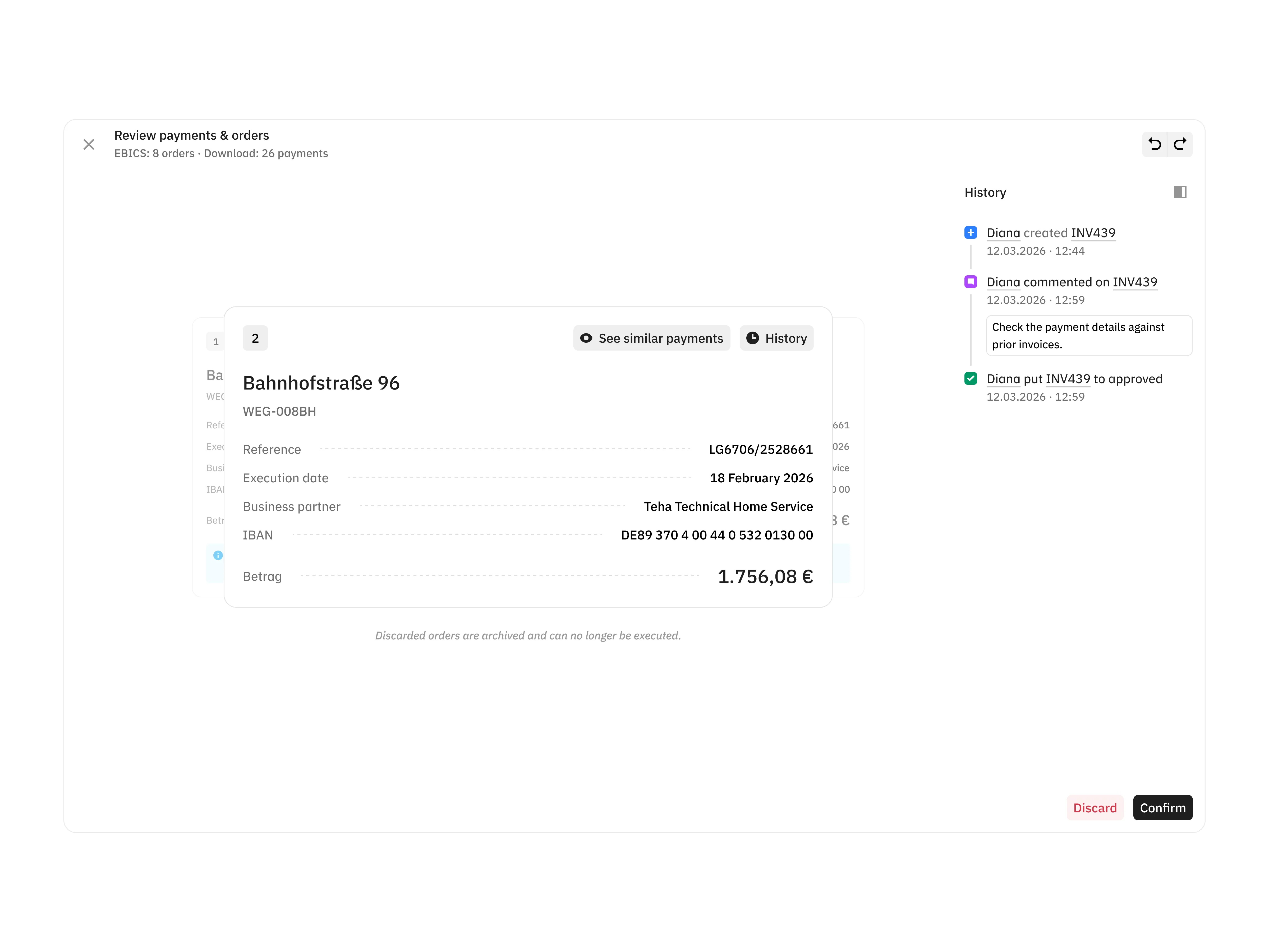 Duplicate payment review