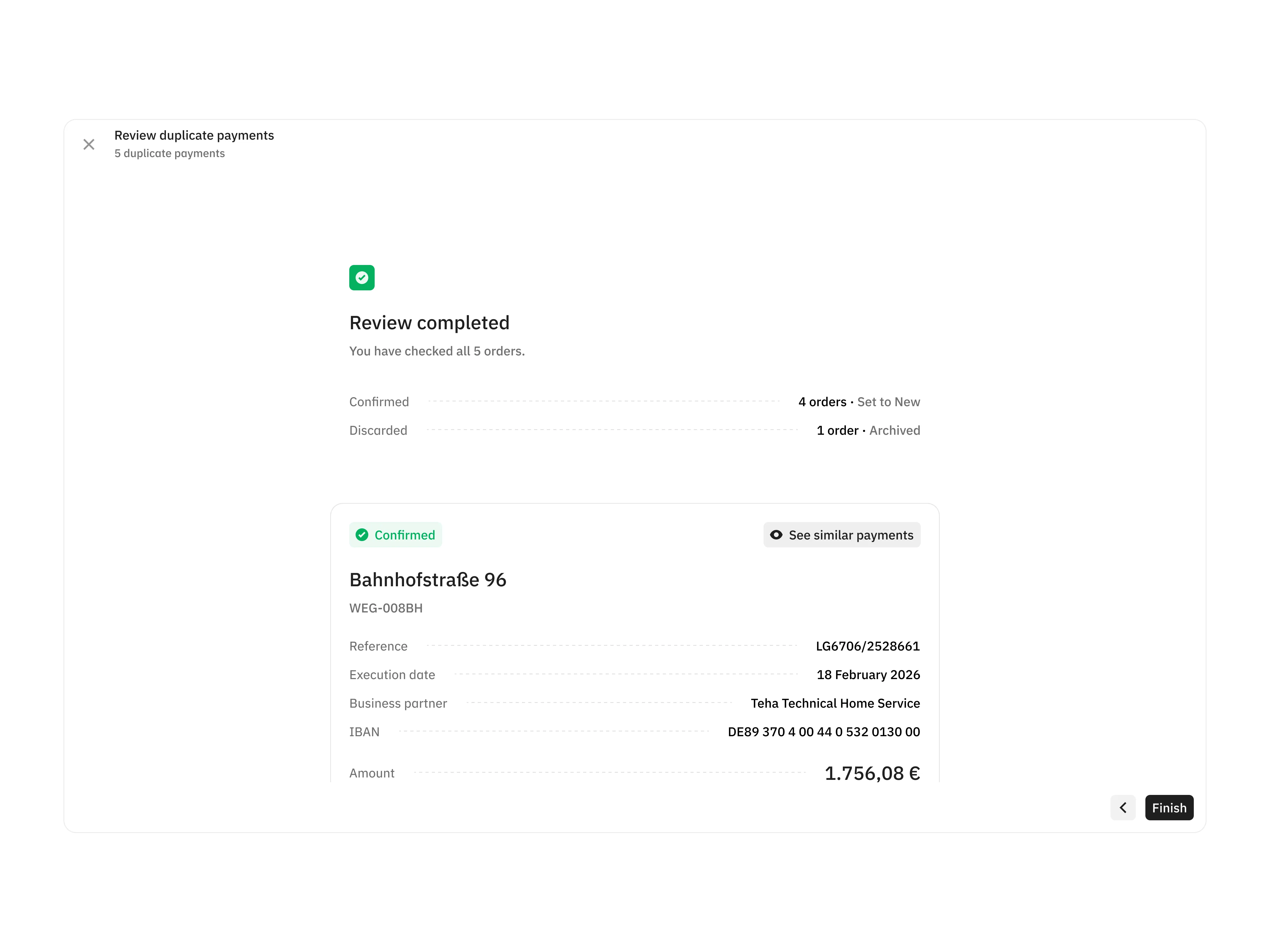 Review completed