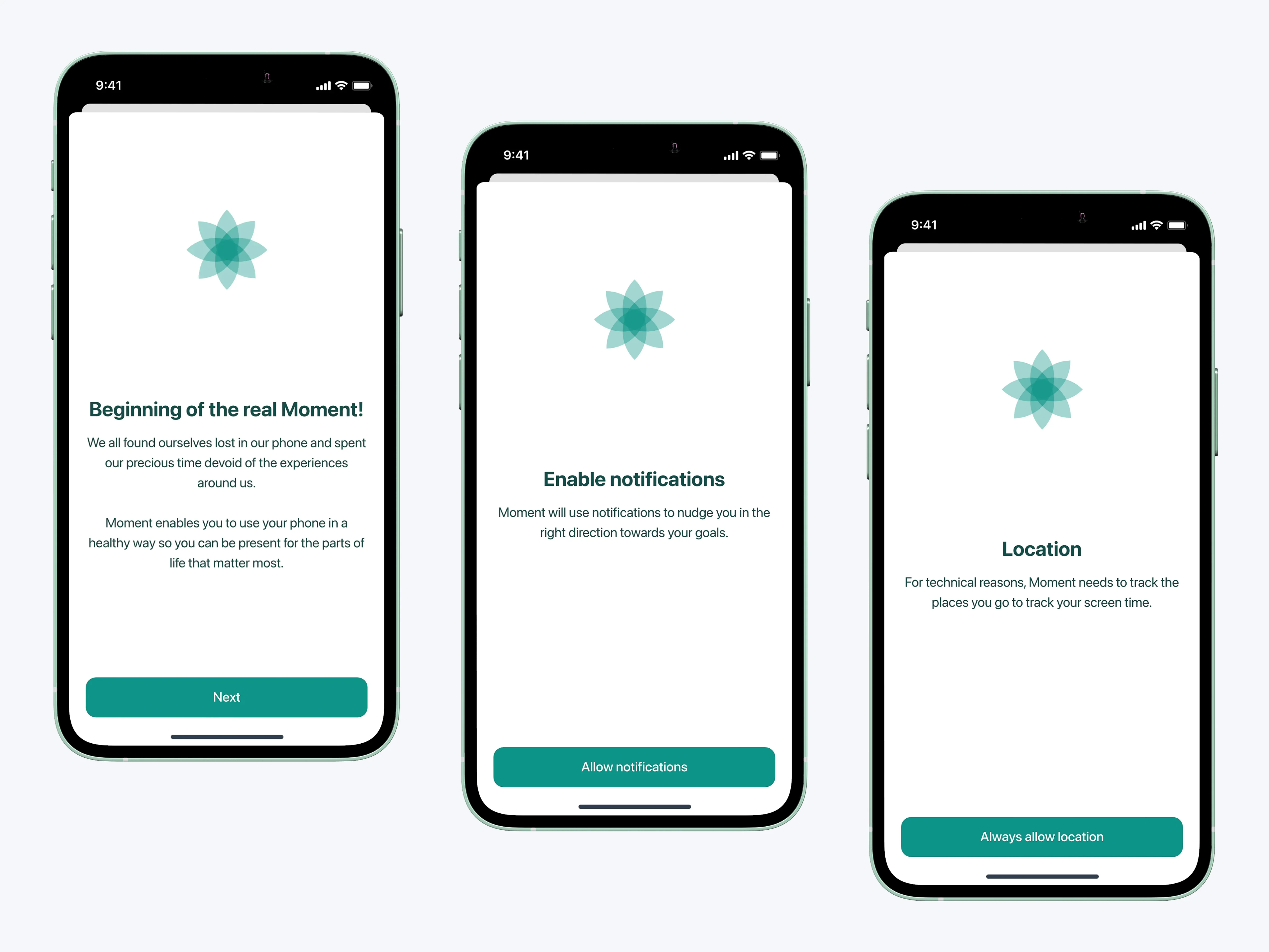 Moment onboarding