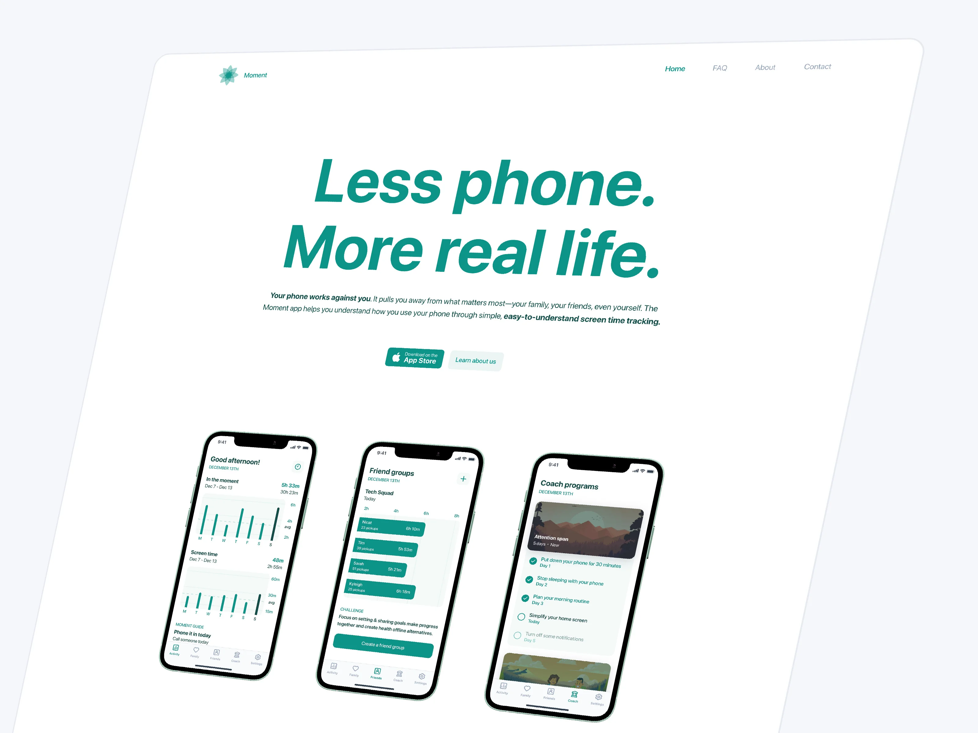 Moment website