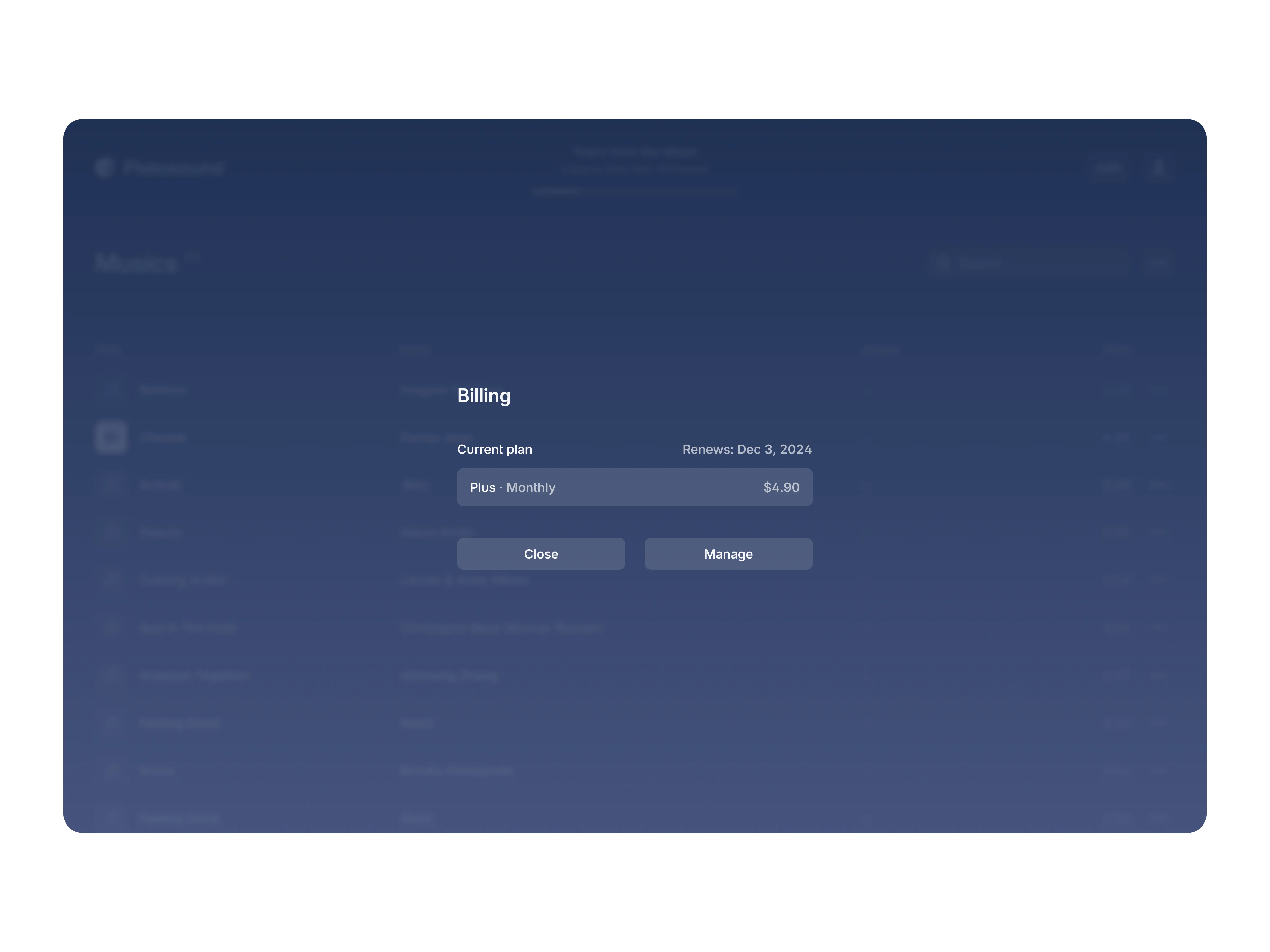 Platosound billing